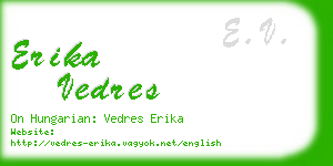 erika vedres business card